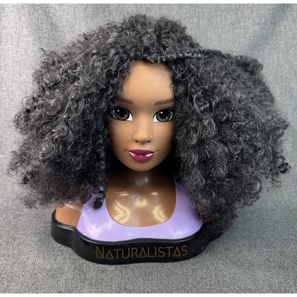Naturalistas Liya Styling Head Doll Just Play Hair Practice 10" As Is - HTF